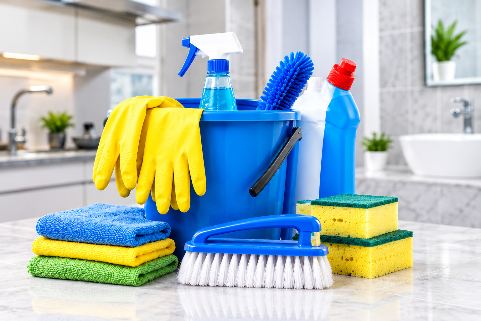Kitchen & Bathroom Cleaning Tools